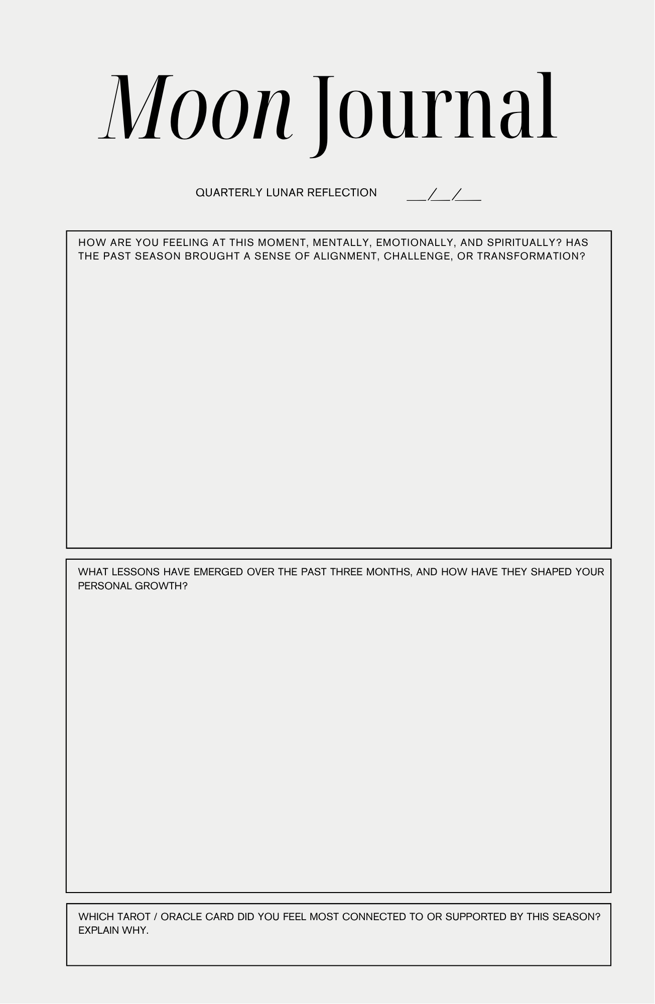 The Moon Journal by moonbeams™