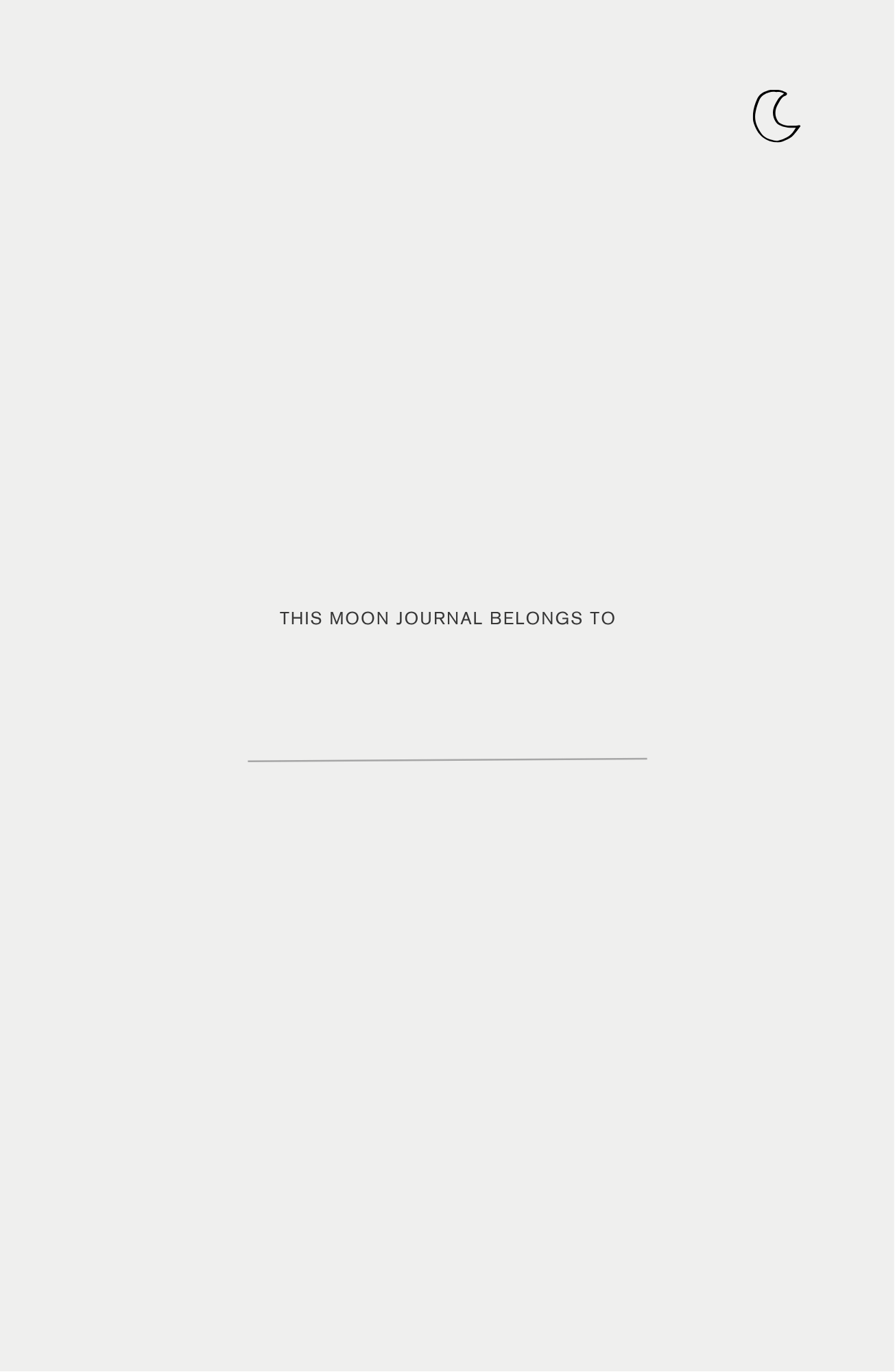 The Moon Journal by moonbeams™